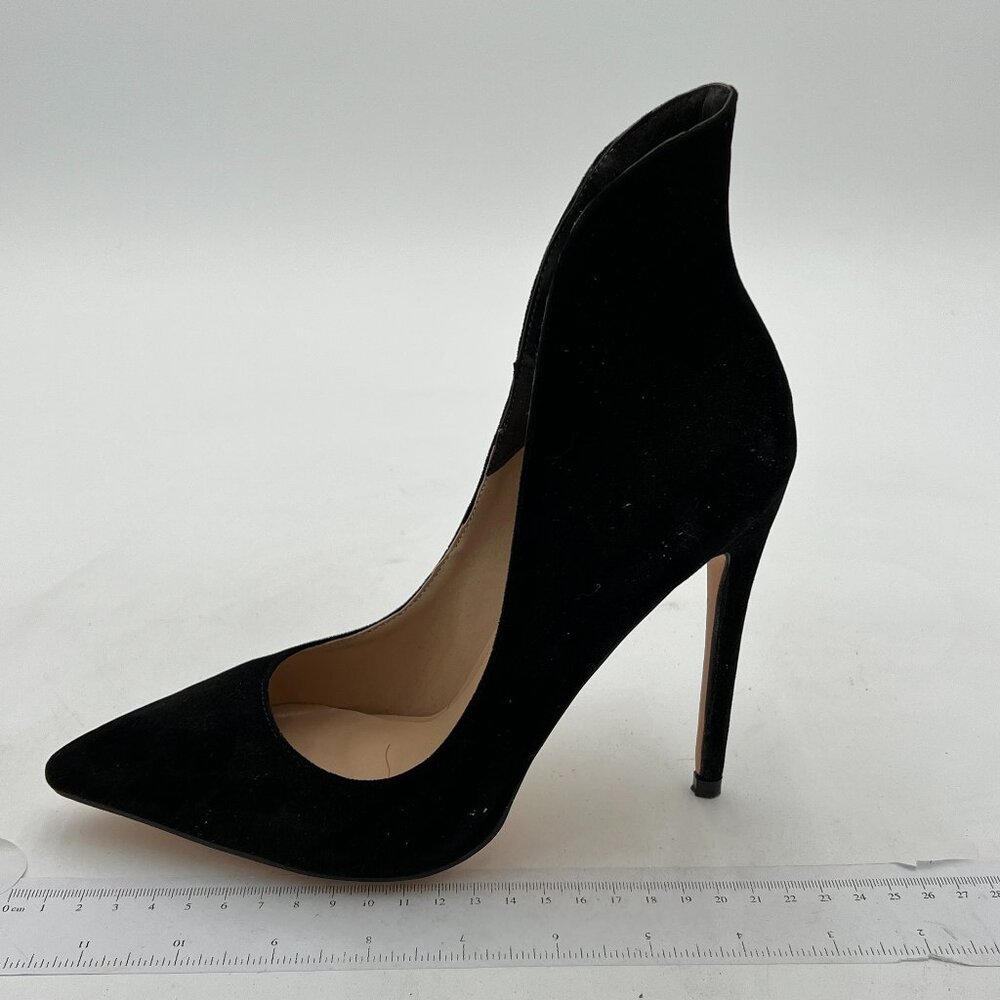 FSJ Women's Classic Pointed Toe Elegant Slip on Stieletto Dress Pumps Shoes